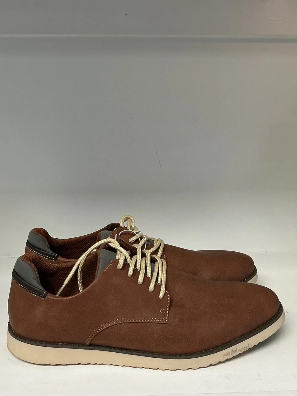 Dr. Scholl's Brown Lace-Up Derby with Cream Laces